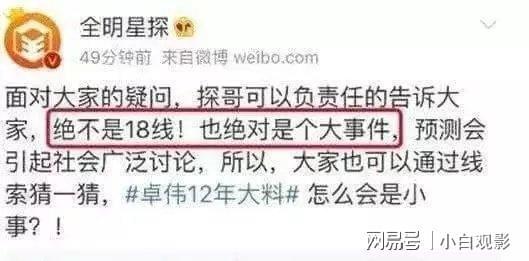 卓伟的最新爆料,揭秘娱乐圈惊天大秘密！  第3张